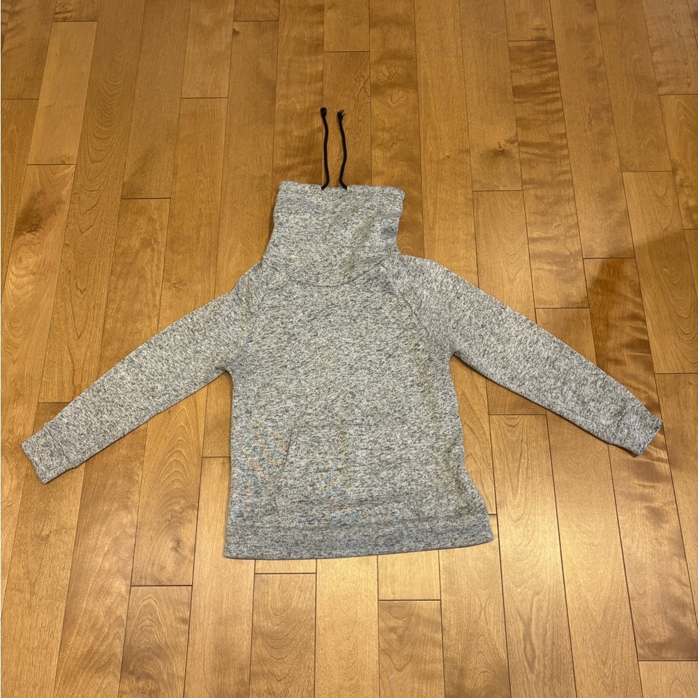 Gray Knit turtleneck sweater